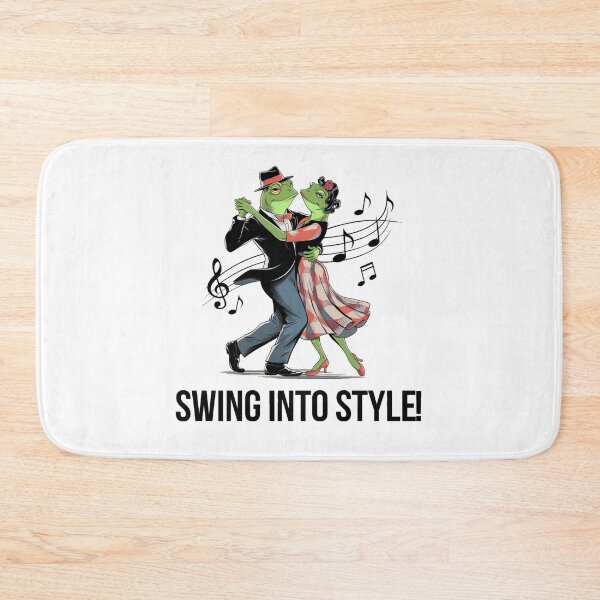 Item preview, Swing into Style - Dancing Frogs designed and sold by OldSchoolRetro.