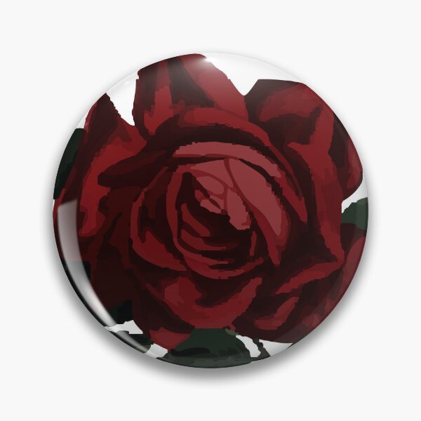 Item preview, Dark Red Rose Flower Valentines Day Sticker – Elegant Romance designed and sold by QuteStuffHere.