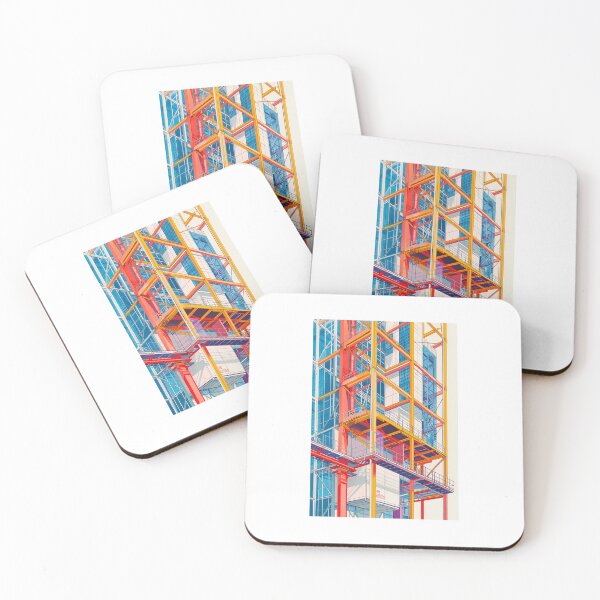 Item preview, Colorful Exposed Structure - Modern High-Tech Architecture Art designed and sold by rahuarq.