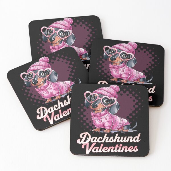 Item preview, Dachshund valentines - Valentine basics - Be my Valentine - Cupidon - Loveful - The loveless - Destinations of love - Affectionately - Infatuate - Dearly - Loveless - Amorous designed and sold by JansenGS.