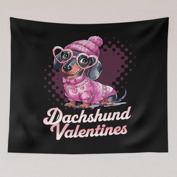 Item preview, Dachshund valentines - Valentine basics - Be my Valentine - Cupidon - Loveful - The loveless - Destinations of love - Affectionately - Infatuate - Dearly - Loveless - Amorous designed and sold by JansenGS.