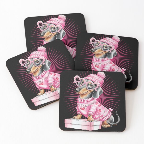Item preview, Dachshund valentines - Valentine basics - Be my Valentine - Cupidon - Loveful - The loveless - Destinations of love - Affectionately - Infatuate - Dearly - Loveless - Amorous designed and sold by JansenGS.