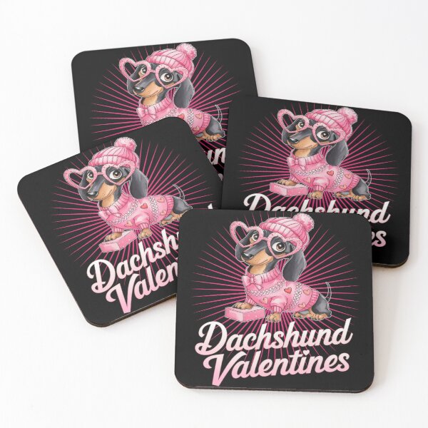 Item preview, Dachshund valentines - Valentine basics - Be my Valentine - Cupidon - Loveful - The loveless - Destinations of love - Affectionately - Infatuate - Dearly - Loveless - Amorous designed and sold by JansenGS.