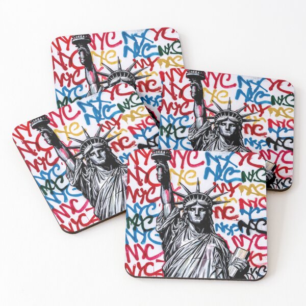 Item preview, Liberty in Graffiti - Bold NYC Vibes designed and sold by WildStroke.