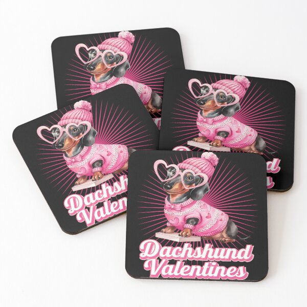 Item preview, Dachshund valentines - Valentine basics - Be my Valentine - Cupidon - Loveful - The loveless - Destinations of love - Affectionately - Infatuate - Dearly - Loveless - Amorous designed and sold by JansenGS.