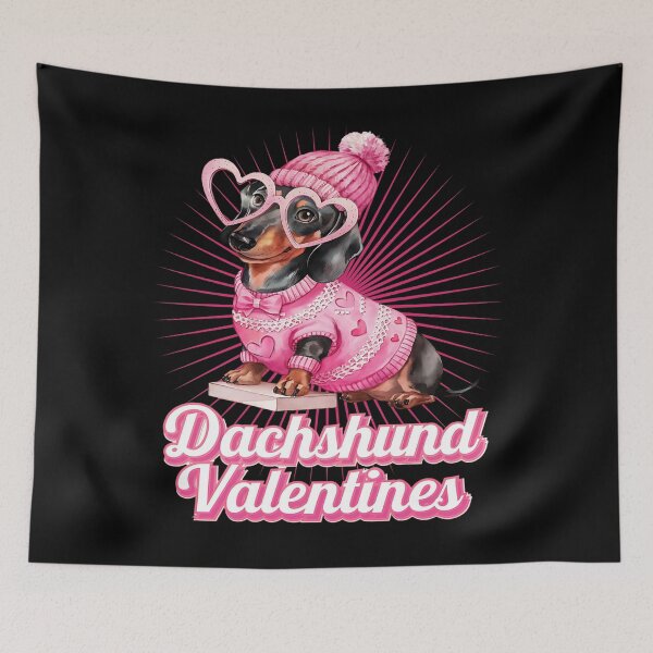 Item preview, Dachshund valentines - Valentine basics - Be my Valentine - Cupidon - Loveful - The loveless - Destinations of love - Affectionately - Infatuate - Dearly - Loveless - Amorous designed and sold by JansenGS.