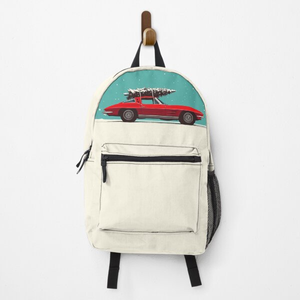 Item preview, Vintage 1963 Chevrolet Corvette Christmas Tree illustration designed and sold by blackdogshop.