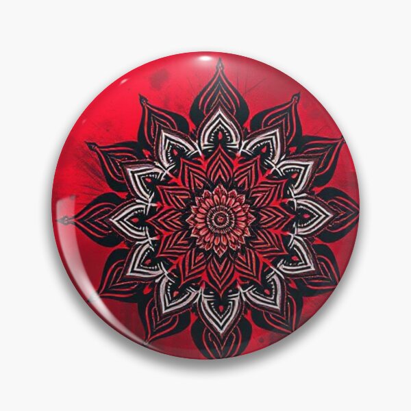 Item preview, A RED AND BLACK MANDALA designed and sold by zupedesign.