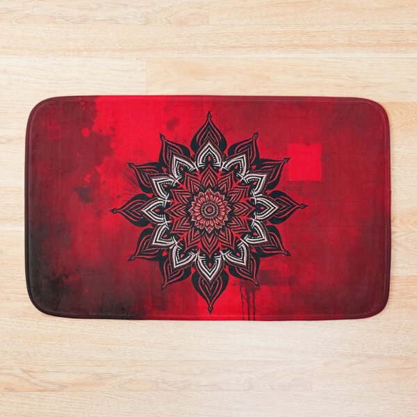 Item preview, A RED AND BLACK MANDALA designed and sold by zupedesign.