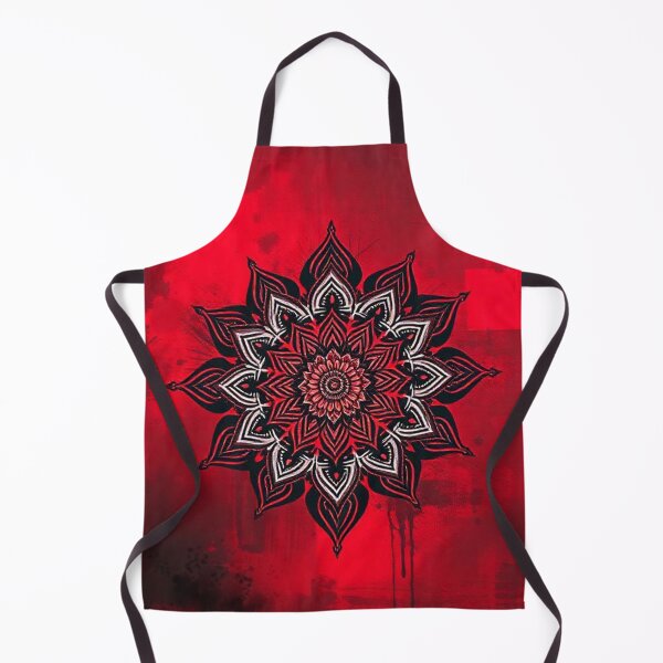 Item preview, A RED AND BLACK MANDALA designed and sold by zupedesign.