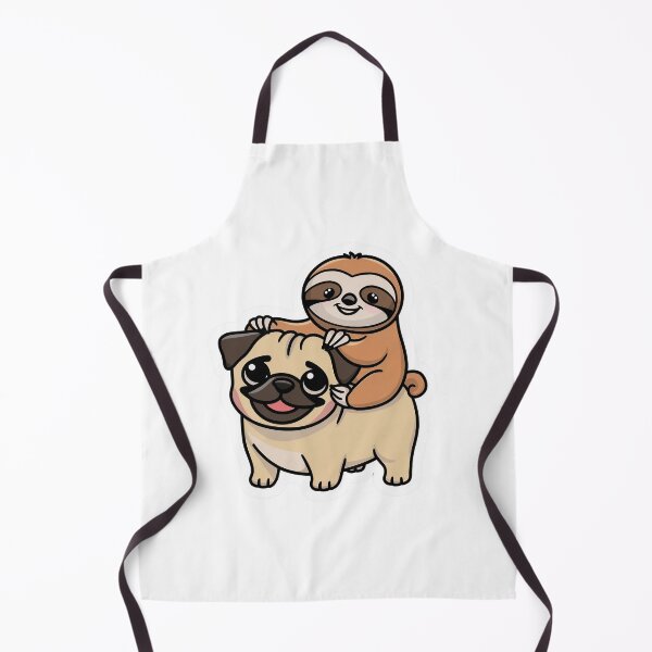 Item preview, Cute Sloth and Pug Friendship for Valentines Day designed and sold by Laugh-Lines.