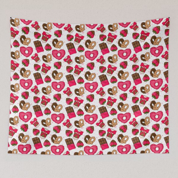 Item preview, Valentines Treats Pink Stars designed and sold by LostRabbit.