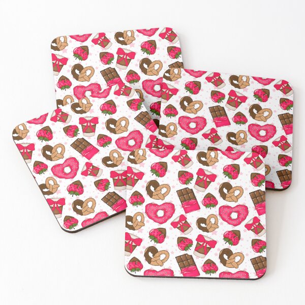 Item preview, Valentines Treats Pink Stars designed and sold by LostRabbit.