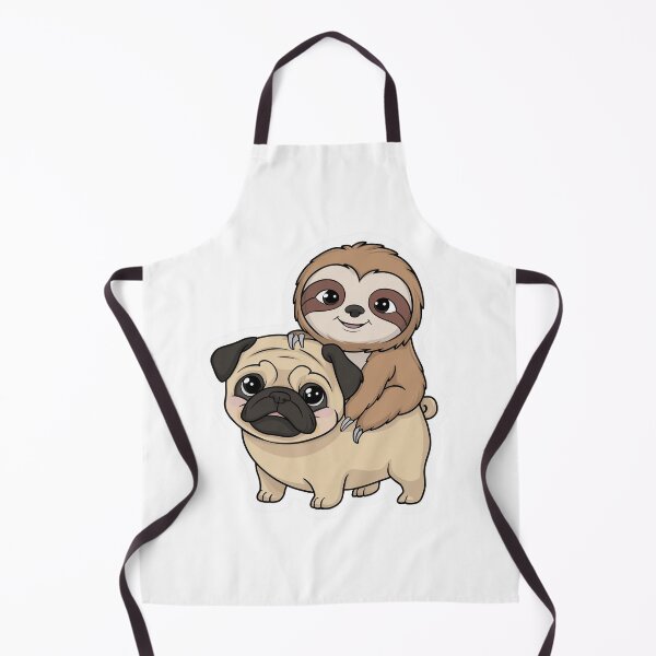 Item preview, Cute Sloth and Pug Friendship for Valentines Day designed and sold by Laugh-Lines.