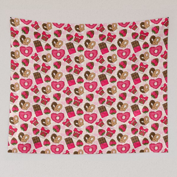 Item preview, Valentines Treats Pink Plaid designed and sold by LostRabbit.