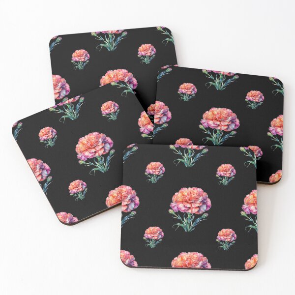Item preview, January Carnation Carnival: A vibrant pattern featuring carnations of all colors, celebrating the arrival of January with joyful blooms. designed and sold by Grang Art Artistic Designs.