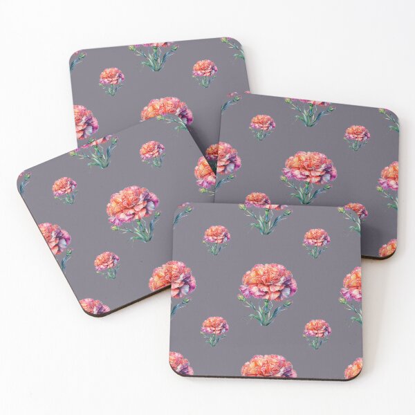 Item preview, January Birth Flower Carnation Winter Bloom: A vibrant pattern featuring carnations of all colors, celebrating the arrival of January with joyful blooms. designed and sold by Grang Art Artistic Designs.