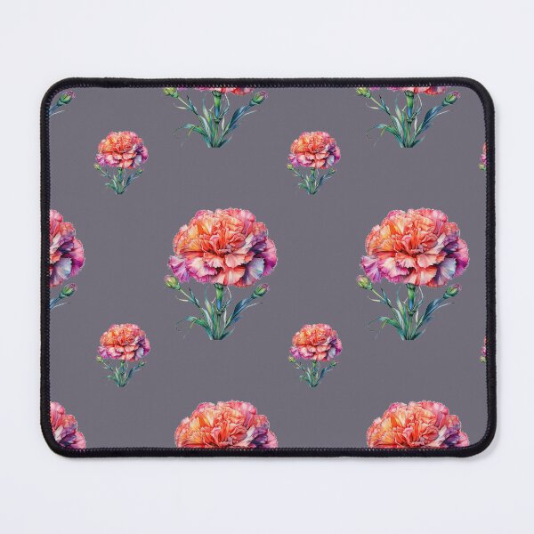 Item preview, January Birth Flower Carnation Winter Bloom: A vibrant pattern featuring carnations of all colors, celebrating the arrival of January with joyful blooms. designed and sold by Grang Art Artistic Designs.