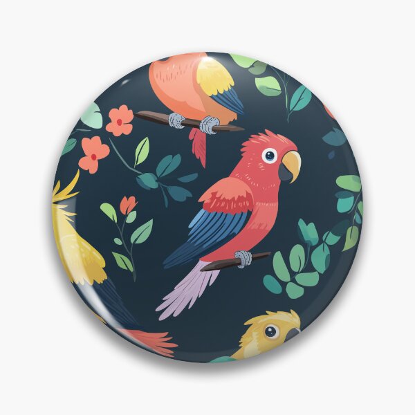 Item preview, Tropical Parrot Pattern designed and sold by ca-fe.