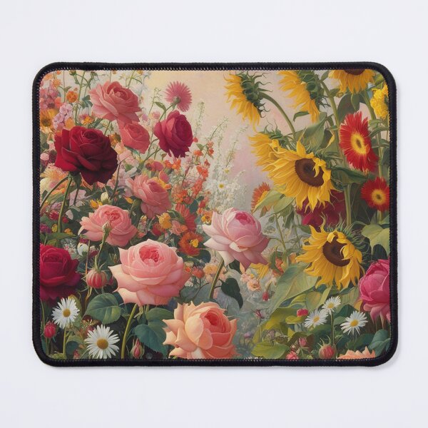 Item preview, Flower Garden beautiful expressionist art nouveau vintage art designed and sold by Vintage Designs +.