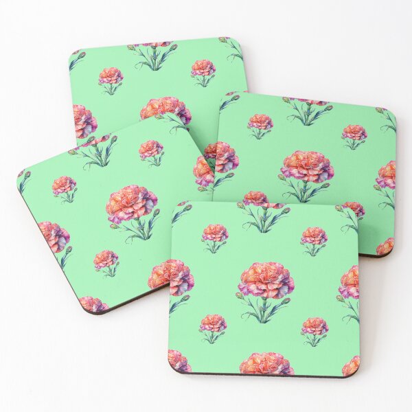 Item preview, January Frosty Florals Birth Flower Carnation Winter Bloom: A vibrant pattern featuring carnations of all colors, celebrating the arrival of January with joyful blooms. designed and sold by Grang Art Artistic Designs.