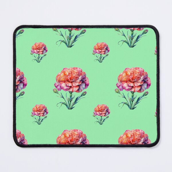 Item preview, January Frosty Florals Birth Flower Carnation Winter Bloom: A vibrant pattern featuring carnations of all colors, celebrating the arrival of January with joyful blooms. designed and sold by Grang Art Artistic Designs.