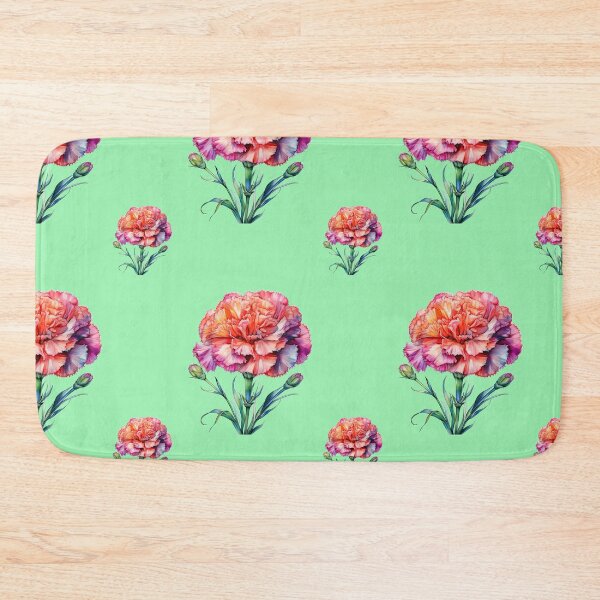 Item preview, January Frosty Florals Birth Flower Carnation Winter Bloom: A vibrant pattern featuring carnations of all colors, celebrating the arrival of January with joyful blooms. designed and sold by Grang Art Artistic Designs.
