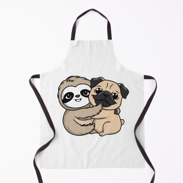 Item preview, Cute Sloth and Pug Friendship for Valentines Day designed and sold by Laugh-Lines.