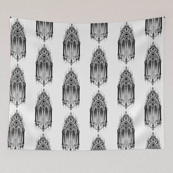 Item preview, Gothic Cathedral Tattoo designed and sold by MORIANO TATTOOS.