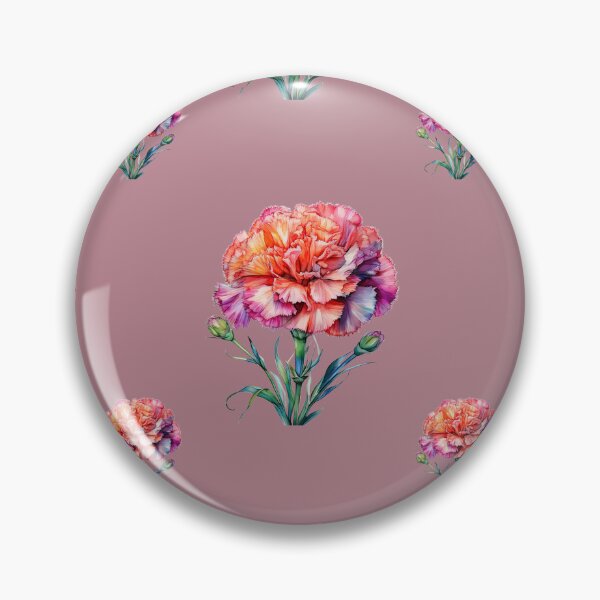 Item preview, January Birth Flower Carnation Celebration: A vibrant pattern featuring carnations of all colors, celebrating the arrival of January with joyful blooms. designed and sold by Grang Art Artistic Designs.
