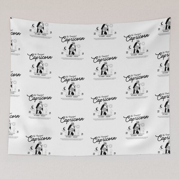 Item preview, The Capricorn Stylish Black Minimalist  designed and sold by snidentic.