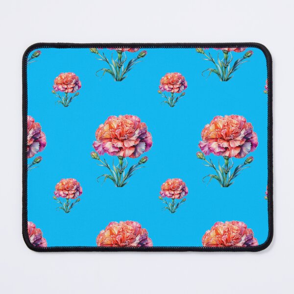 Item preview, Winter Wishes January Birth Flower Carnation: A vibrant pattern featuring carnations of all colors, celebrating the arrival of January with joyful blooms. designed and sold by Grang Art Artistic Designs.