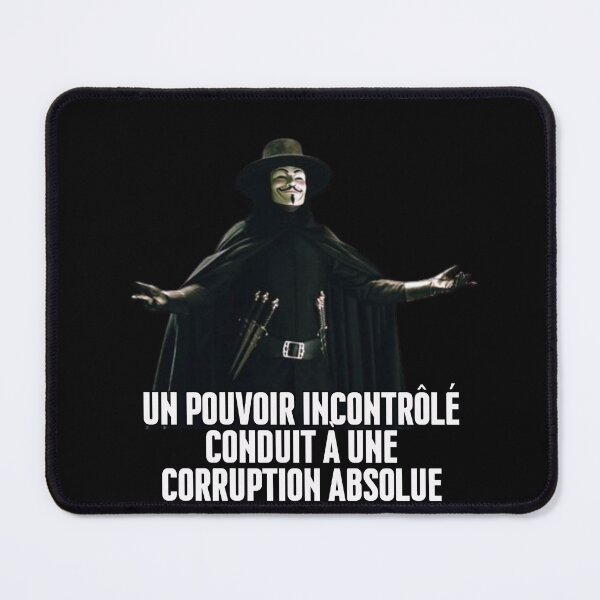 Item preview, "Un pouvoir incotróle counduit a une corruption absolue" designed and sold by PatronesKawai.