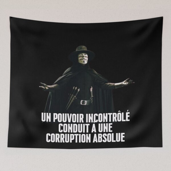 Item preview, "Un pouvoir incotróle counduit a une corruption absolue" designed and sold by PatronesKawai.