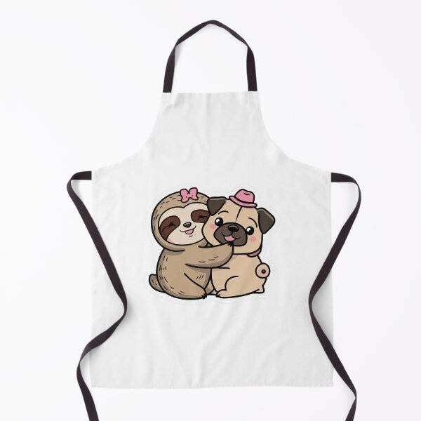 Item preview, Cute Sloth and Pug Friendship for Valentines Day designed and sold by Laugh-Lines.