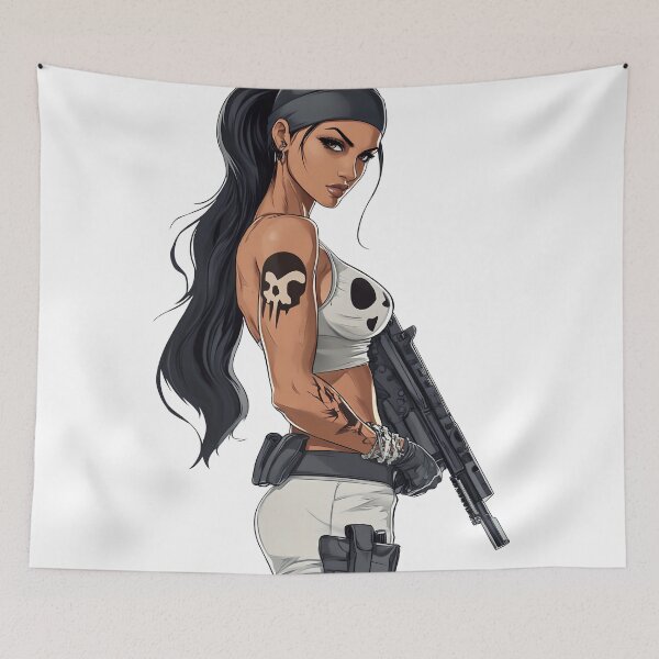 Item preview, mercenary woman designed and sold by javierparra.