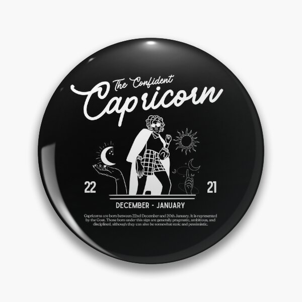 Item preview, Capricorn Stylish White Minimalist  designed and sold by snidentic.