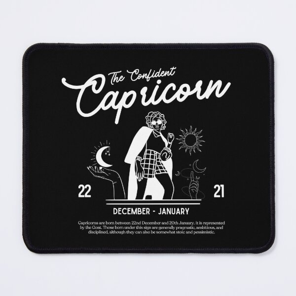 Item preview, Capricorn Stylish White Minimalist designed and sold by snidentic.