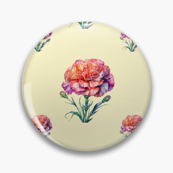 Item preview, January Carnation Carnival Birth Flower: A vibrant pattern featuring carnations of all colors, celebrating the arrival of January with joyful blooms. designed and sold by Grang Art Artistic Designs.