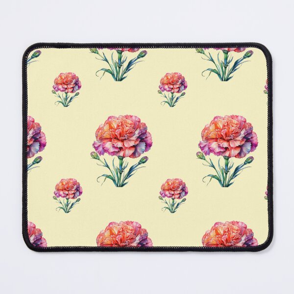 Item preview, January Carnation Carnival Birth Flower: A vibrant pattern featuring carnations of all colors, celebrating the arrival of January with joyful blooms. designed and sold by Grang Art Artistic Designs.