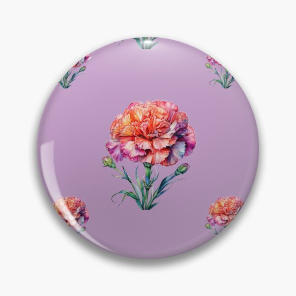 Item preview, January Birth Flower Carnation January Jewel: A vibrant pattern featuring carnations of all colors, celebrating the arrival of January with joyful blooms. designed and sold by Grang Art Artistic Designs.