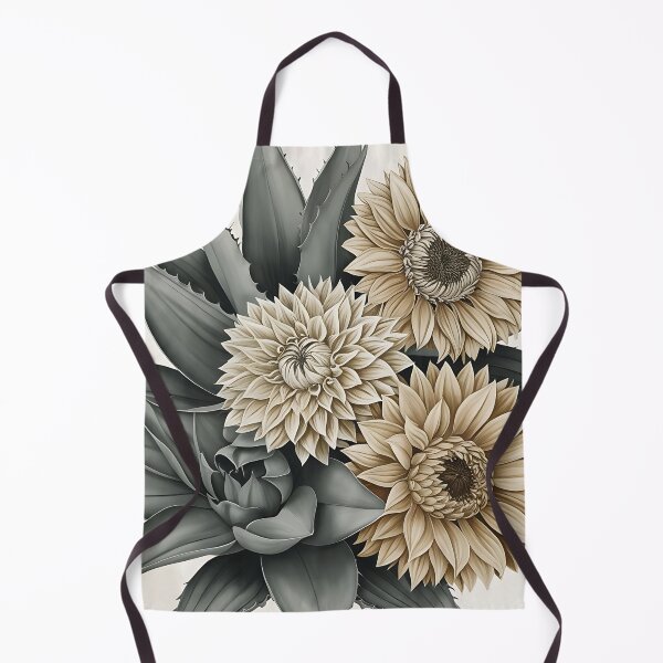 Item preview, Abstract, oversized Mexican flowers and leaves in soft monotone palettes. designed and sold by dulceguavashop.