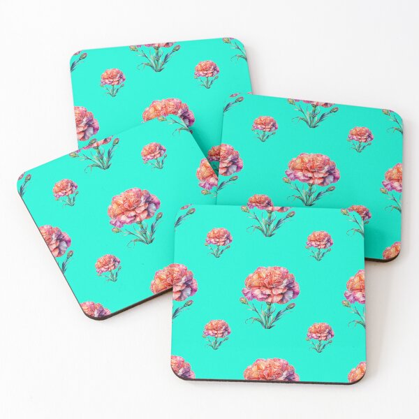 Item preview, January Birth Flower Carnation Floral Winter Bloom: A vibrant pattern featuring carnations of all colors, celebrating the arrival of January with joyful blooms. designed and sold by Grang Art Artistic Designs.