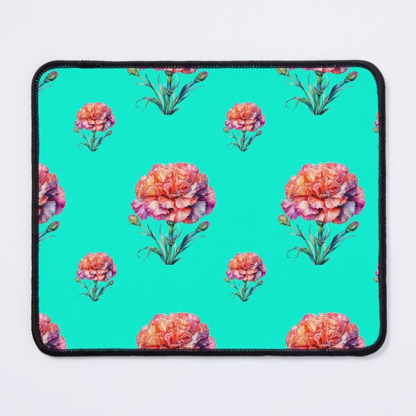 Item preview, January Birth Flower Carnation Floral Winter Bloom: A vibrant pattern featuring carnations of all colors, celebrating the arrival of January with joyful blooms. designed and sold by Grang Art Artistic Designs.