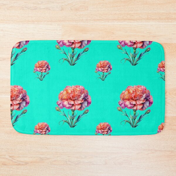 Item preview, January Birth Flower Carnation Floral Winter Bloom: A vibrant pattern featuring carnations of all colors, celebrating the arrival of January with joyful blooms. designed and sold by Grang Art Artistic Designs.