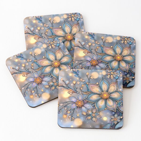 Item preview, Wintry Flowers designed and sold by fractalkuzy.