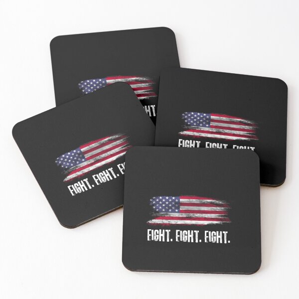 Item preview, Donald Trump FIGHT FIGHT FIGHT | 1 Oz trump fight silver bar | fight for America Trump picture designed and sold by LAVegasVibes .