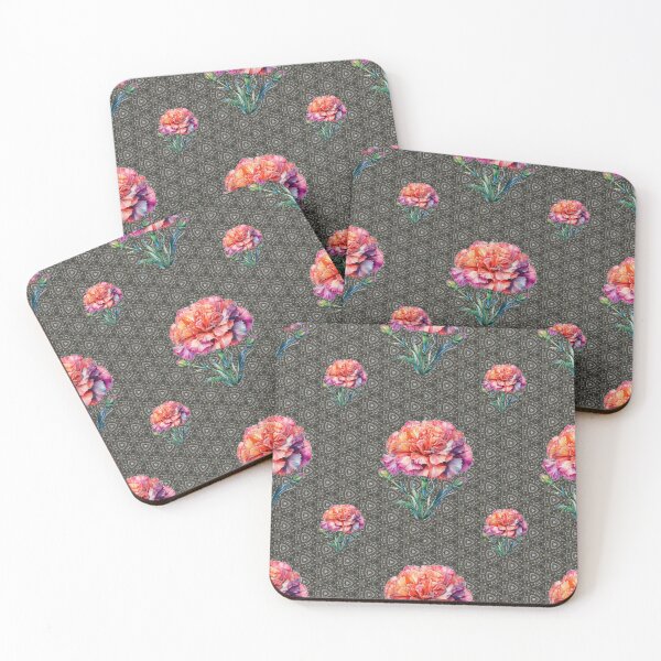 Item preview, January Birth Flower Carnation Celebration: A vibrant pattern featuring carnations of all colors, celebrating the arrival of January with joyful blooms. designed and sold by Grang Art Artistic Designs.