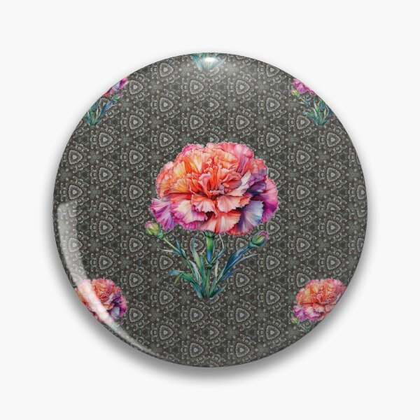 Item preview, January Birth Flower Carnation Celebration: A vibrant pattern featuring carnations of all colors, celebrating the arrival of January with joyful blooms. designed and sold by Grang Art Artistic Designs.