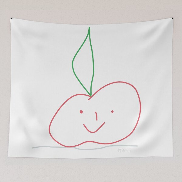 Item preview, Smiling apple  designed and sold by KlareLinie.